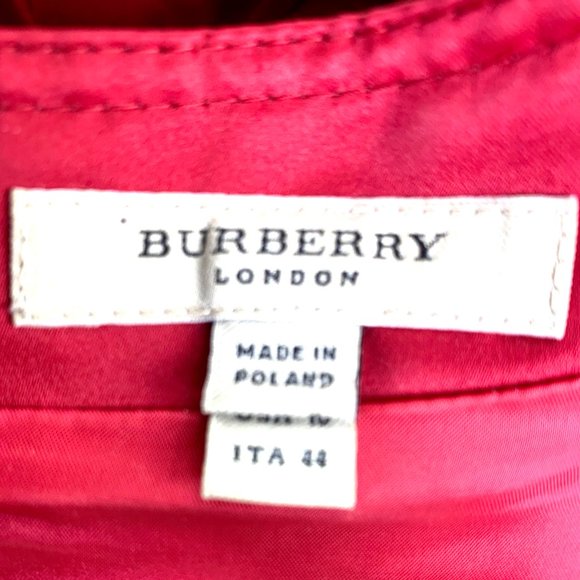 BURBERRY LONDON Lined Red Dress - Picture 3 of 9